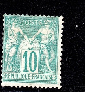 + COTE 1200 E  / le RARE No65 / 10C SAGE NEUF TYPE I  N sous B / SIGNE/ RRR+++ - Picture 1 of 2
