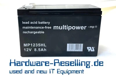 Multipower Battery Pack MP1235HL 12V / 8.5Ah High Current - Long Life ~ RBC2 - Image 1 of 3
