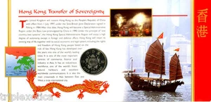 1997 $5 Return To China Hong Kong Numismatic First Day Cover Set ~ Low Mintage ~ - Picture 1 of 4