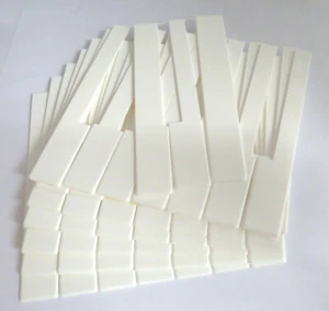 Klaviaturbelag Tasten Klavier/Flügel weiß ohne Fronten aus Kunststoff ---Satz--- - Bild 1 von 1