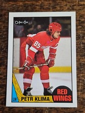 1987-88 O-PEE-CHEE NHL HOCKEY #26 PETR KLIMA DETROIT RED WINGS