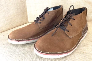 Clarks Capler Mid Brown Suede Daim Marrón Men’s Size 12M - Picture 1 of 9