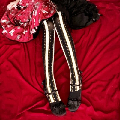 Lolita Mori Niñas Pantimedias Japonesas Medias Juegos con disfraces Medias Calcetín Escolar Foto 1 de 4