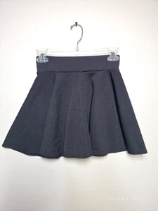 Urban Coco Mini A-Line Skirt Girls XS Black Lined Stretch Elastic Waist Pull On - Picture 1 of 9
