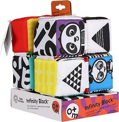Baby Einstein Infinity Block Baby Toddler Colour Shape Black White Sensory Toy • 13.99£