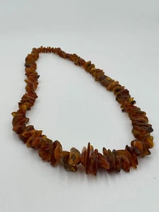 Pure genuine Amber elegant bead necklace - Picture 1 of 4