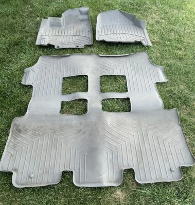 🔥 WeatherTech FloorLiner • Honda Odyssey 2011-2017 • 1ª e 2ª fileiras • Cinza - Imagem 1 de 4