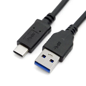 Standard Type A Male to USB 3.0 3.1 Type C Male Connector Data Cable 10ft 3m - Picture 1 of 12