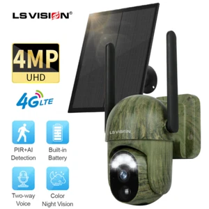 4G LTE Cellular Solar Security Camera PTZ Wild Trail Hunting Forest Animal Farm - Picture 1 of 15