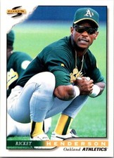 1996 Score Rickey Henderson  10 Oakland Athletics