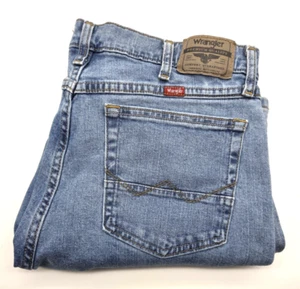 Wrangler Blue Jeans Premium Quality Straight Fit Denim Men's 36x32 95STWCO - Picture 1 of 10