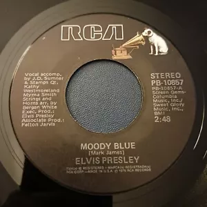 Elvis Presley – Moody Blue / She Thinks I Still Care (RCA – PB-10857) - Picture 1 of 2