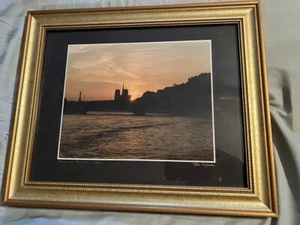 Ron Mason gerahmter Druck des Sonnenuntergangs auf Siena Paris - Bild 1 von 12