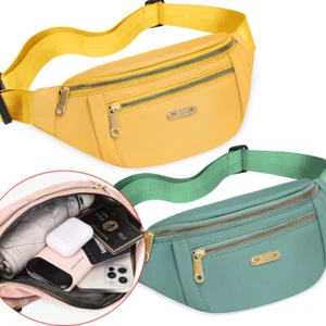 Womens Fanny Pack Belt Cross Body Sling Bag Shoulder For Travel Sport Waist Bag - Picture 1 of 24