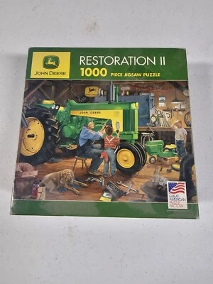 John Deere 1000 Piece Puzzle "Restoration II" - Charles Freitag - 2001 NEW - Image 1 of 4
