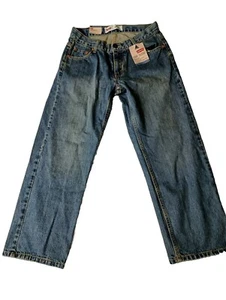 Levis 550 Relaxed Tapered Leg Adjustable Waist 29x25 Boys 9 Husky Jeans Mud Wash - Picture 1 of 17
