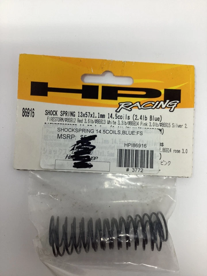 Muelles de choque Hpi Racing 86916 Blue Fire Storm Box11 Foto 1 de 1