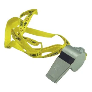 Silbato de latón cromado HAWK (TW11) con cordón protección para caminar senderismo - Imagen 1 de 2