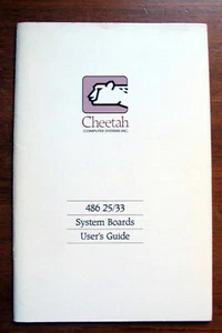 CHEETAH 486 SYSTEM BOARDS USER GUIDE MANUAL 1990 - Afbeelding 1 van 4