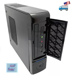 NEU schwarz Mini-ITX Media Center HTPC schmal leer zum Selbermachen Desktop/Tower PC Hülle - Bild 1 von 10