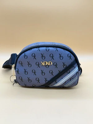 XOXO Gray Mini Shoulder Handbag/Purse Black/Gold Zipper With XOXO Logo - Image 1 of 4