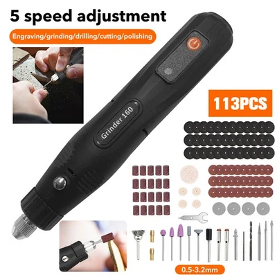 113tlg Multitool Multischleifer Drill Handschleifer 18000 U/min Drehzahlregelung - Bild 1 von 4