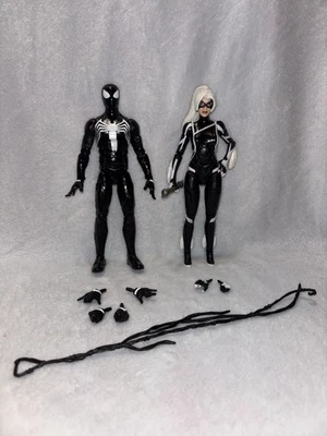 Spider-Man Marvel Legends lot  Gamerverse Black Cat And Black Symbiote Suit PS5 - Image 1 of 4