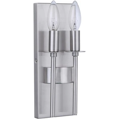 Aplique de pared Larrson hecho a mano 54362-BNK níquel pulido cepillado Foto 1 de 4