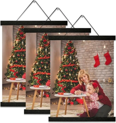 Paquete de 3 marcos magnéticos para colgar póster 12 pulgadas negro, 12x16 12x18 12x20 12x24 Woo... Foto 1 de 2