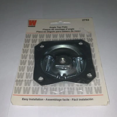 PLACA SUPERIOR ANGULAR con tornillos para montar patas de mesa ¡Nuevo! Waddell 2752 Foto 1 de 2