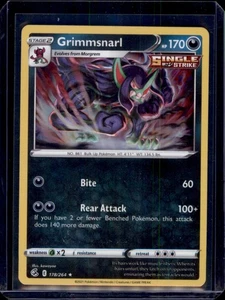 Grimmsnarl SWSH08: Fusion Strike Pokemon 178/264 Holo Rare NM+ - Picture 1 of 2