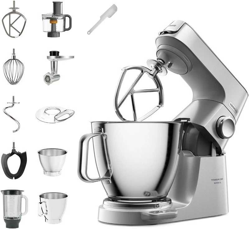 Kenwood Titanium Chef Baker XL KVL85.594SI Küchenmaschine - Silber, 1200W