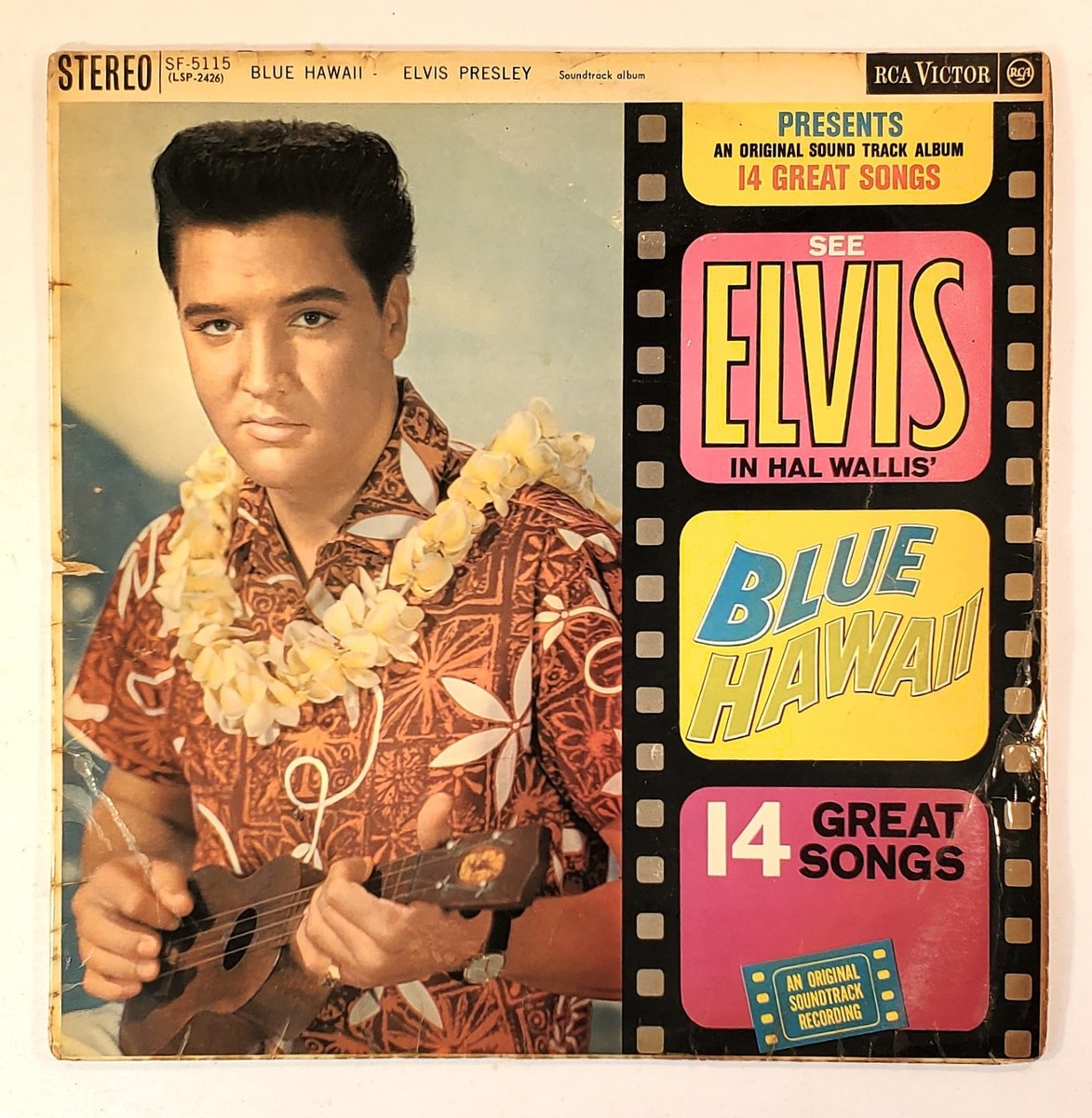 Elvis Presley Blue Hawaii UK(英)盤 LP Mono Elvis Presley – Blue Hawaii – Vinyl (LP, Album + 2 more