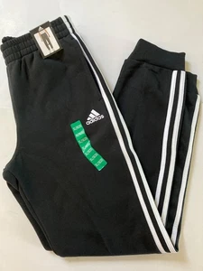Adidas Sweatpants Fleece Joggers Signature Logo Big Boys Size XL Black - Picture 1 of 5