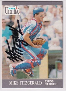 Mike Fitzgerald 1991 Fleer Ultra Expos SIGNED CARD AUTOGRAPHED - Picture 1 of 1