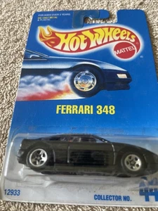 Scheda Hot Wheels Ferrari 348 Nera 5Sp anni 90 Blu #443 - Foto 1 di 5