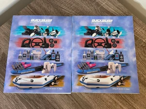 (2) LOTE CATÁLOGO FOLLETO VENTA PIEZAS Y ACCESORIOS MARINOS QUICKSILVER VINTAGE - Imagen 1 de 2