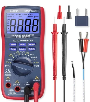 AstroAI Digital Multimeter and Analyzer TRMS 6000 Counts Volt Meter Ohmmeter NEW - Image 1 of 4