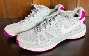 Size 10.5 - Women's Nike Air Vapor Advantage White Purple Sneakers - VGC - Picture 1 of 6