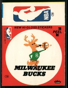 Milwaukee Bucks Logo / NBA Logo 1978-79 Fleer NBA Team Stickers #NNO Bucks - Picture 1 of 2
