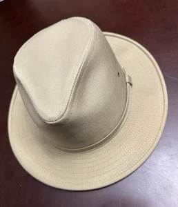 Vintage Hat Canvas Sherlock Indiana Jones Safari XL Extra Large See Photos ￼ - Picture 1 of 7