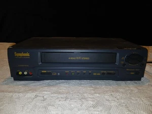 Symphonic VR-701 4 Head Hi-Fi Stereo VHS Video Cassette Recorder Player Tested - Picture 1 of 7