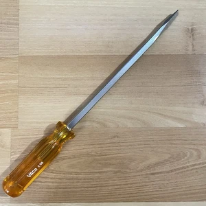 Vintage Vaco 5/16" Flachschlitz Keystone Schraubendreher C58 8" Vierkantschaft orange - Bild 1 von 3
