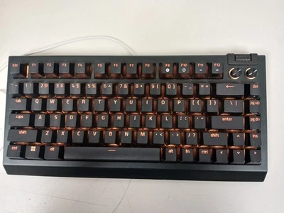 Razer Blackwidow V4 75% Black keyboard With orange Switches (RZ03-0500) - Image 1 of 4