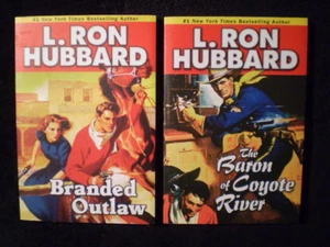 Lot of 2 L Ron Hubbard TPB Baron Coyote Branded Outlaw - Picture 1 of 1