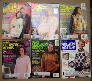 1991 Needlework & Crafts 6 issues crochet knitting cross stitch patterns - Picture 1 of 2