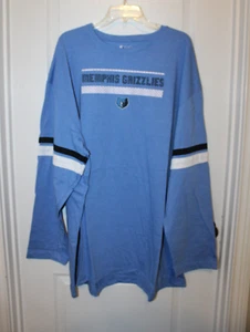 NWT Memphis Grizzlies NBA Long Sleeve Cotton/Poly Pullover Tee Shirt Mens 4XL - Picture 1 of 5