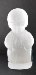 Goebel Little Girl Praying Frosted Glass Figurine made in Western Germany - Bild 1 von 4