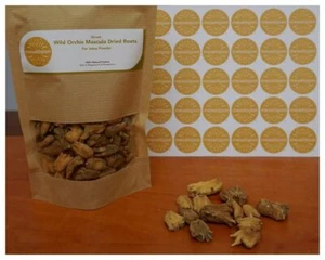 Wild Orchis Mascula Dried Roots For Sahlep, Salep Powder Sahlab Ice Cream 3.52oz - Picture 1 of 6