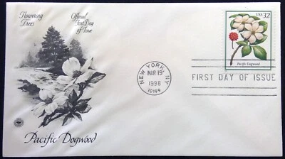 Scott 3197 FDC Pacific Dogwood Flowering Trees Series PCS Cachet - Image 1 of 3